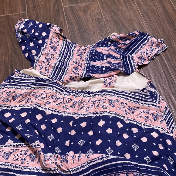 COPY - Maeve long dress in pink and blue size large - Picture 6 of 6